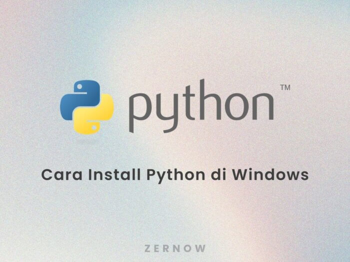 artikel cara install python windows