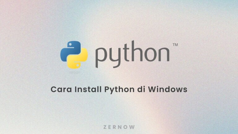 artikel cara install python windows