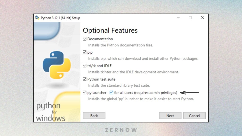 install python untuk semua user windows