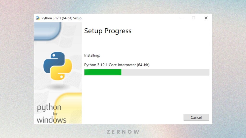 proses instalasi python windows