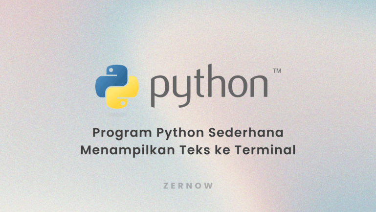 program python penampil teks sederhana